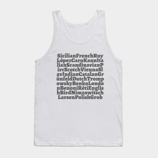 Chess openings Tank Top